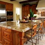 CUSTOM KITCHEN WITH GRANITE TOPS