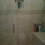 CUSTOM STAND UP SHOWER GLASS DOOR & BENCH SEAT UP GRADE