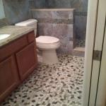 STONE TILE AND HALF WALL