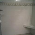 STAND UP SHOWER WITH "BETTER BENCH"
