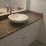 GRANITE COUNTER TOP VANITY WITH VESSEL SINK