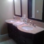 CUSTOM VANTITY WITH MARBLE TOP