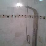 CUSTOM SHOWER PANEL IN BRUSED NICKEL